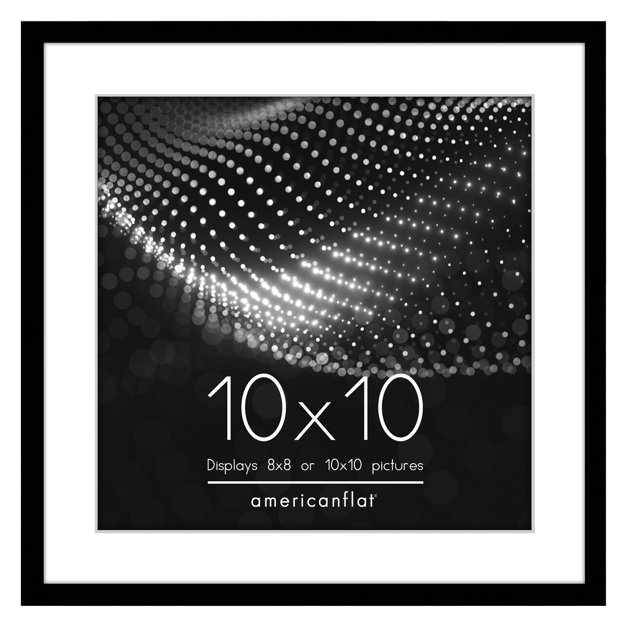 Americanflat Picture Frame with Mat - Modern Design, Shatter-Resistant Glass, Dual Sawtooth Hangers, Ideal for Home and Office Decor